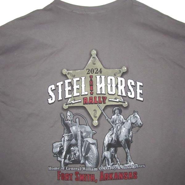 Steel Horse Rally 2024 T-Shirt Honoring All Who Serve - Image 2