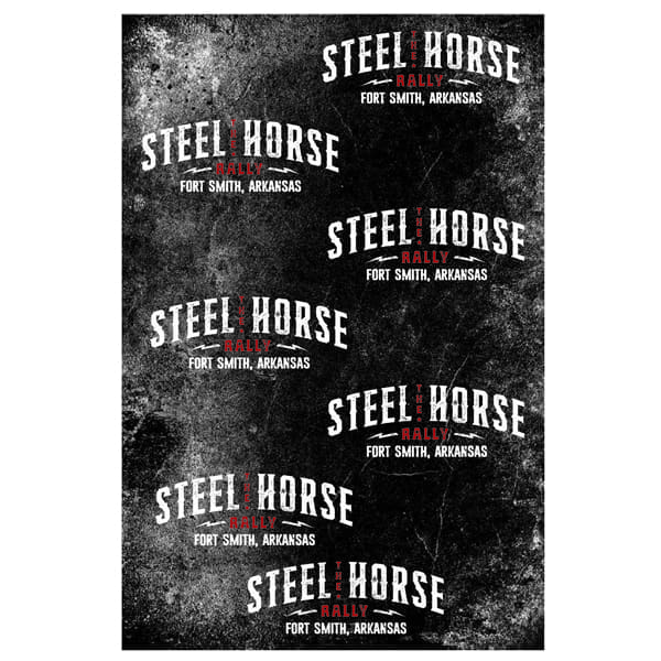Seamless Bandana with Steel Horse Rally Logo - Image 4