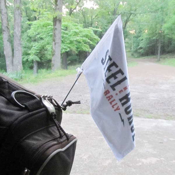 Steel Horse Rally Motorcycle Flag - Image 2