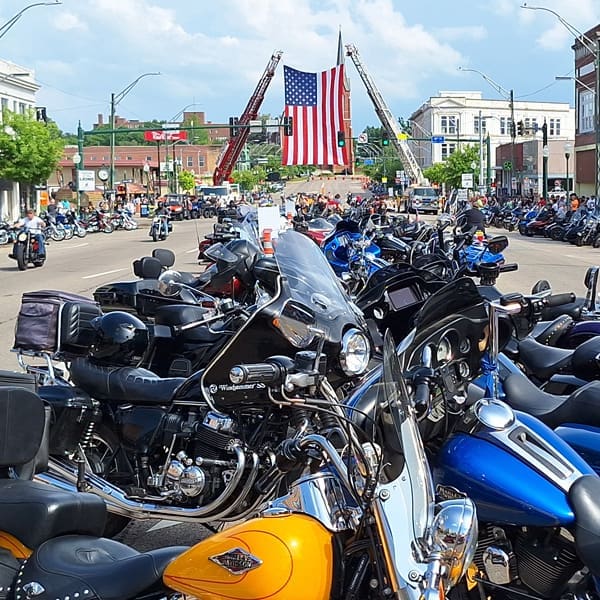 Park your Motorcycle in the Middle of Garrison Ave.