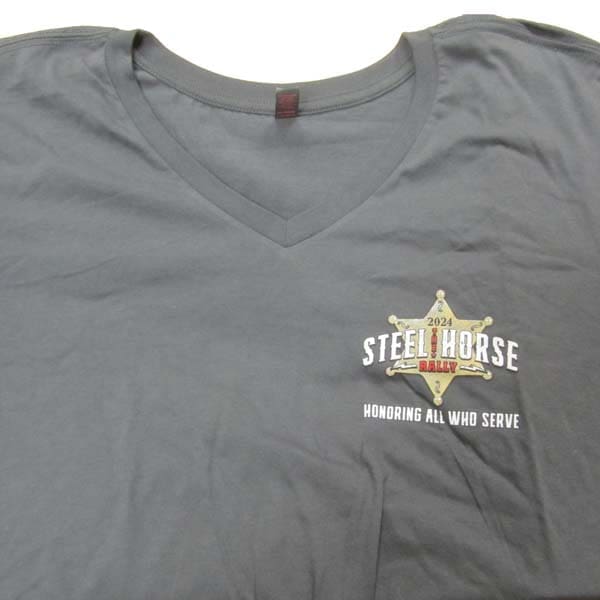 Women's 2024 V-Neck T-shirt Honoring All Who Serve (Size 4XL Only)